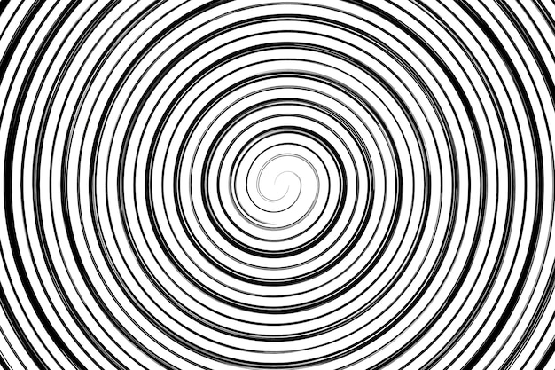 Fondo de círculo espiral de diseño plano