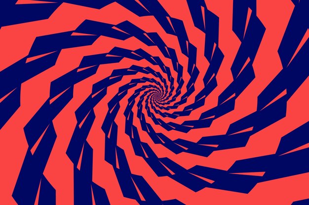 Fondo de círculo en espiral de diseño plano