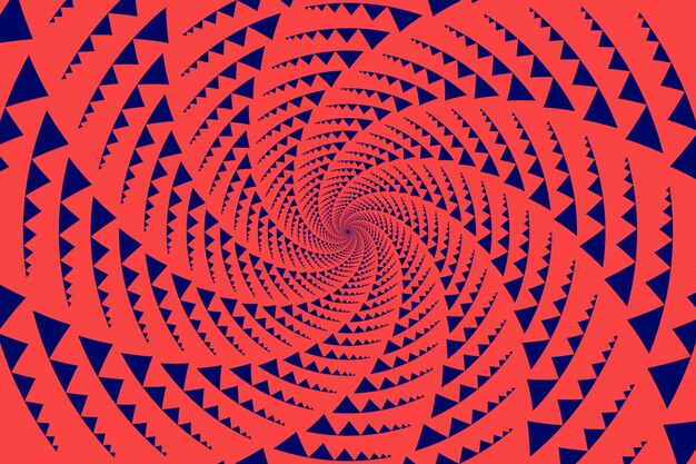 Fondo de círculo espiral de diseño plano