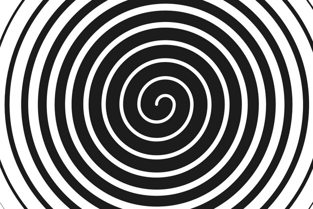Fondo de círculo espiral de diseño plano