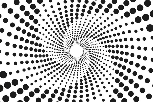 Fondo de círculo espiral de diseño plano