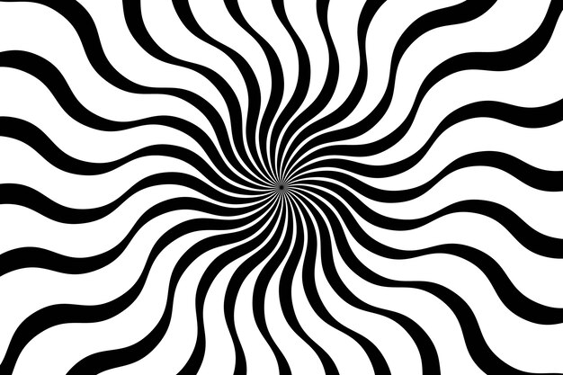 Fondo de círculo espiral de diseño plano