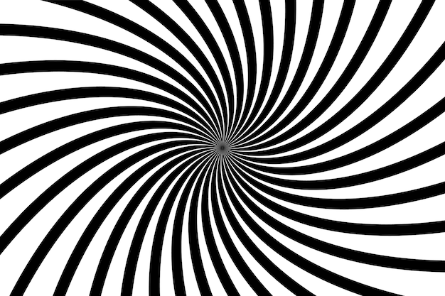Fondo de círculo espiral de diseño plano