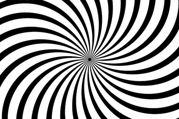 Fondo de círculo espiral de diseño plano