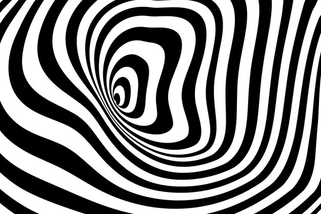 Fondo de círculo espiral de diseño plano