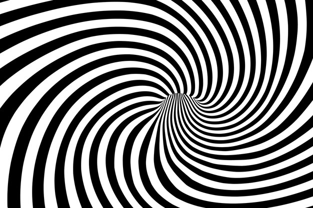 Fondo de círculo espiral de diseño plano