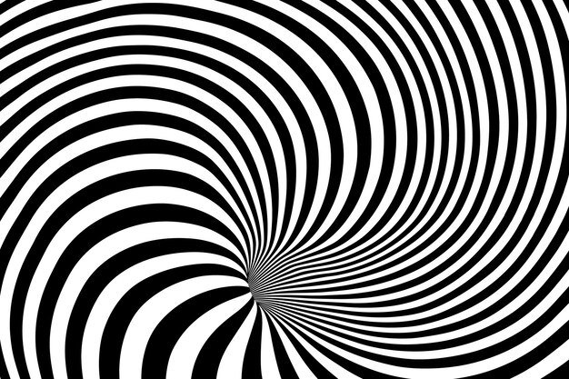 Fondo de círculo espiral de diseño plano