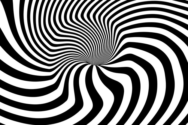 Fondo de círculo espiral de diseño plano