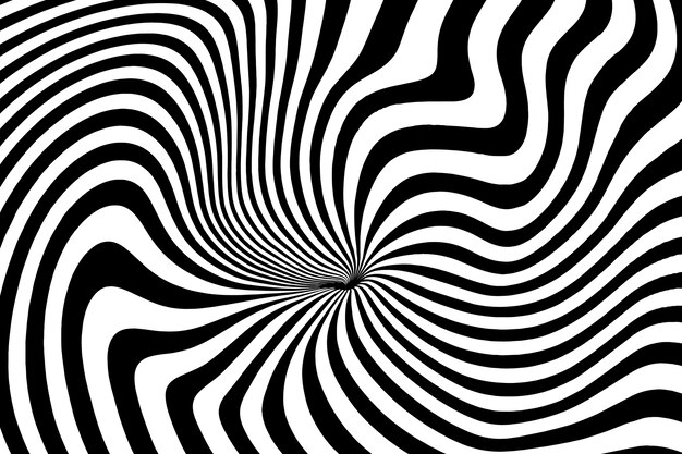 Fondo de círculo espiral de diseño plano
