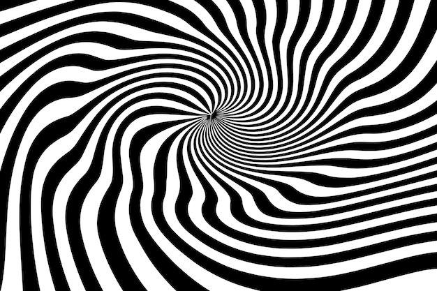 Fondo de círculo en espiral de diseño plano