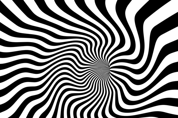 Fondo de círculo espiral de diseño plano