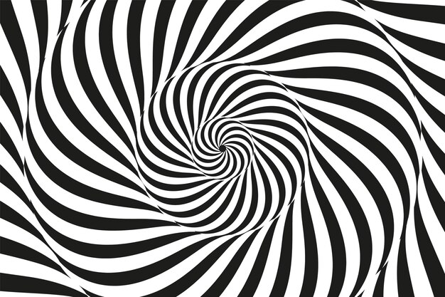Fondo de círculo espiral de diseño plano