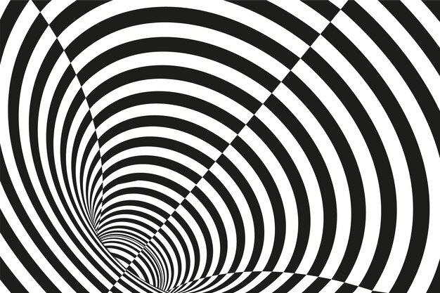 Fondo de círculo espiral de diseño plano