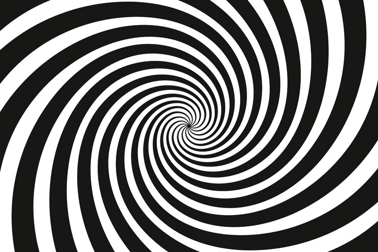 Vector gratuito fondo de círculo en espiral de diseño plano