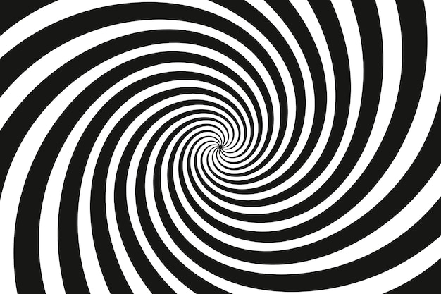Fondo de círculo espiral de diseño plano