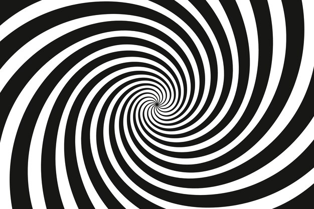 Fondo de círculo espiral de diseño plano