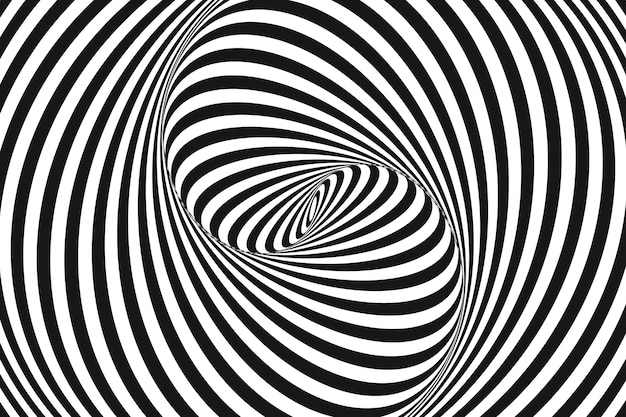 Fondo de círculo espiral de diseño plano