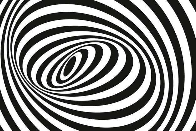 Fondo de círculo espiral de diseño plano