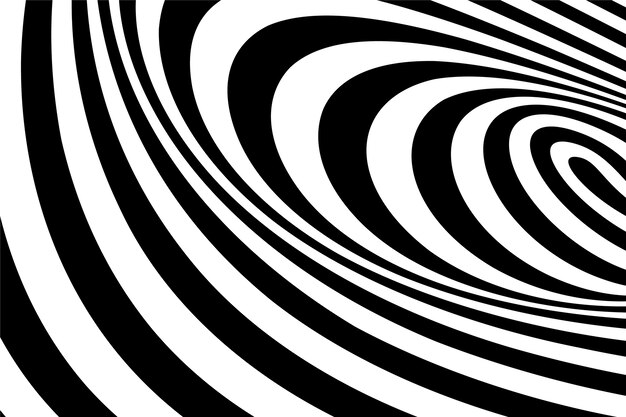 Fondo de círculo espiral de diseño plano