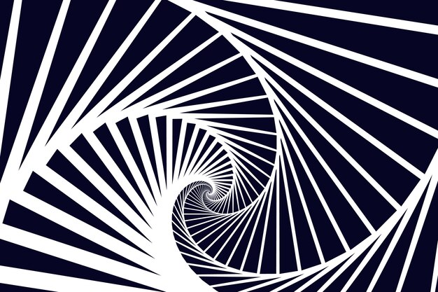 Fondo de círculo espiral de diseño plano