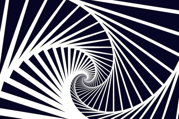 Fondo de círculo espiral de diseño plano