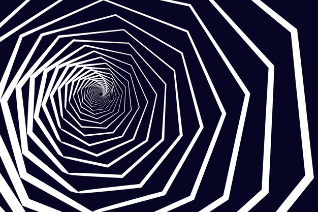 Fondo de círculo espiral de diseño plano