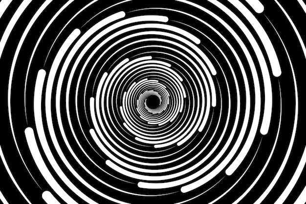 Fondo de círculo espiral de diseño plano
