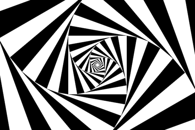Fondo de círculo espiral de diseño plano