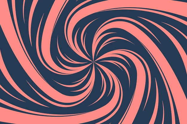 Fondo de círculo en espiral de diseño plano