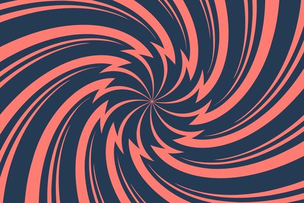 Fondo de círculo en espiral de diseño plano