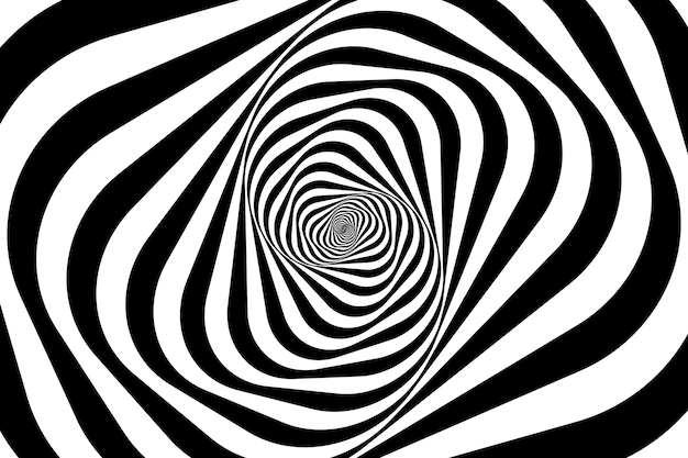 Fondo de círculo espiral de diseño plano