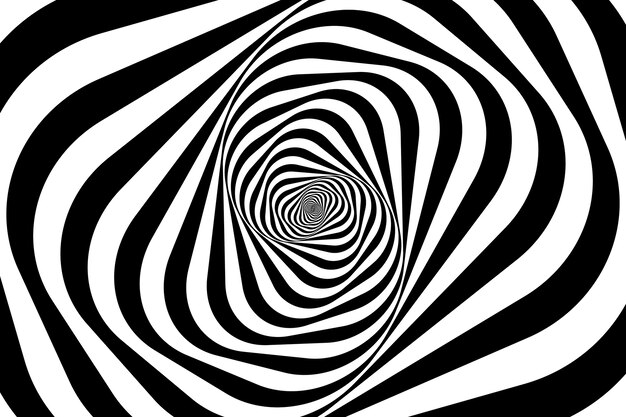 Fondo de círculo espiral de diseño plano