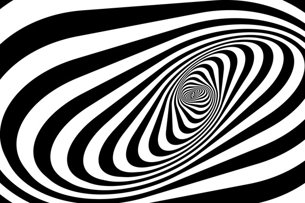 Fondo de círculo espiral de diseño plano