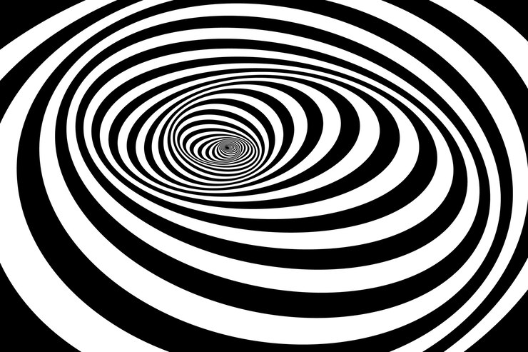 Vector gratuito fondo de círculo en espiral de diseño plano