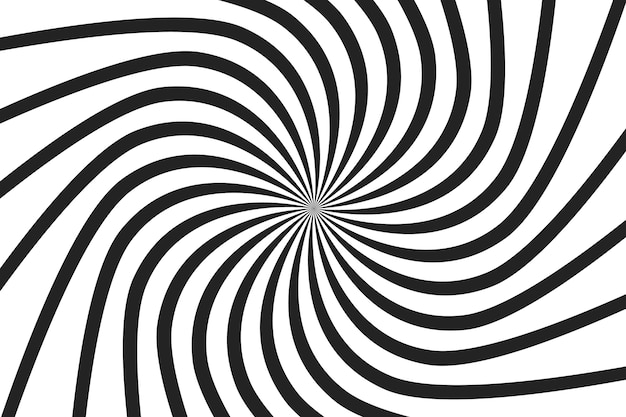 Fondo de círculo en espiral de diseño plano