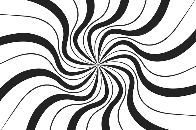 Fondo de círculo espiral de diseño plano