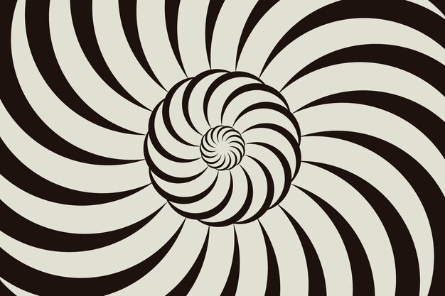 Fondo de círculo espiral de diseño plano