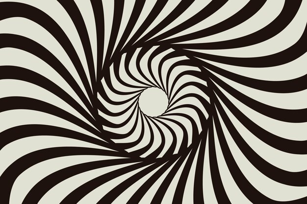 Fondo de círculo espiral de diseño plano