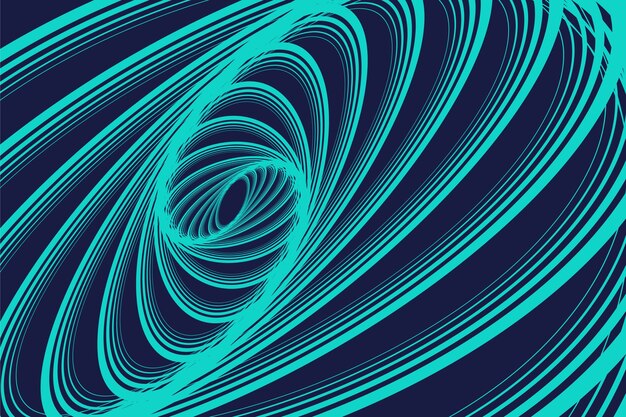 Fondo de círculo espiral de diseño plano