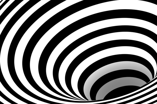 Fondo de círculo espiral de diseño plano