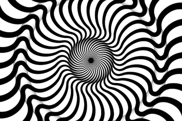 Fondo de círculo espiral de diseño plano