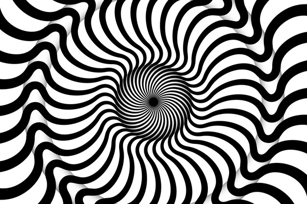 Fondo de círculo espiral de diseño plano