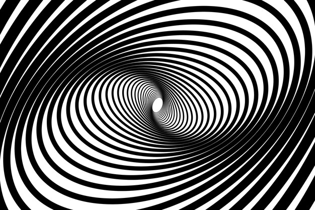 Fondo de círculo espiral de diseño plano