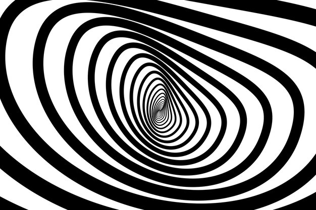 Fondo de círculo espiral de diseño plano