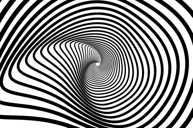 Fondo de círculo espiral de diseño plano