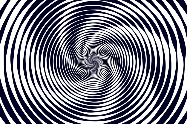 Fondo de círculo espiral de diseño plano