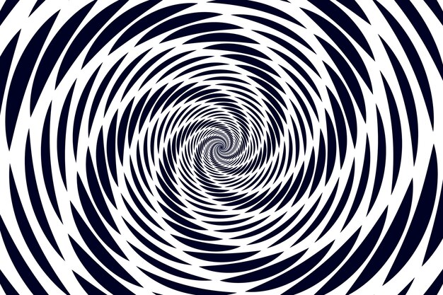 Fondo de círculo espiral de diseño plano