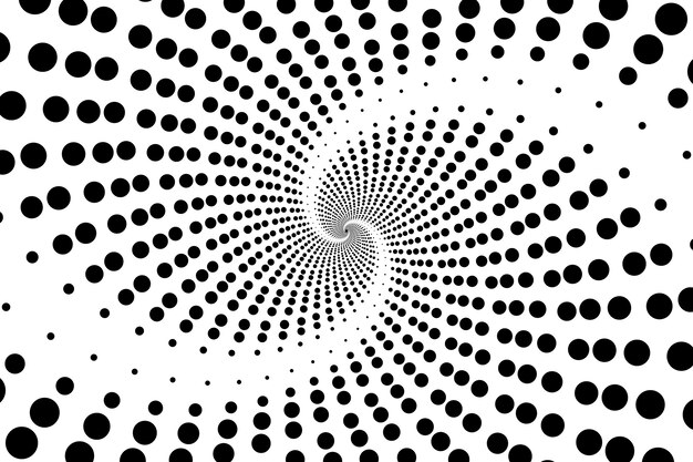 Fondo de círculo espiral de diseño plano
