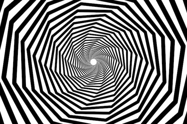 Fondo de círculo espiral de diseño plano