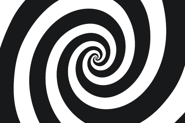 Fondo de círculo espiral de diseño plano